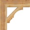 Ekena Millwork Balboa Block Rough Sawn Bracket, Western Red Cedar, 6"W x 26"D x 26"H BKT06X26X26BOA05RWR - alternate 3